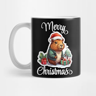 Capybara Christmas, Christmas Animals, Cute Adorable Funny Capybara Mug